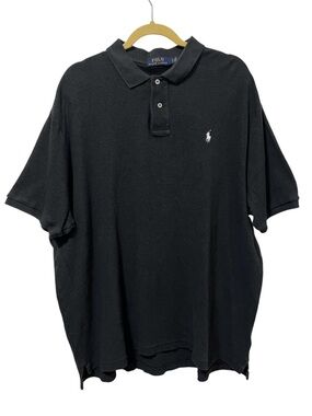 Polo Ralph Lauren Classic Fit Cotton Polo Shirt L Charcoal Gray